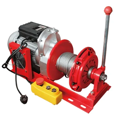 Yuri 1000 kg Load Capacity 5 hp Electric Clutch Winch With 8 mm & 40 Meter Wire Rope