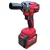 Yuri YR-954 12 point 7 mm 1 by 2 inch 21 V Li Ion Cordless Impact Wrench with 400 nm Torque and 2500 RPM for Heavy Duty Work