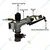 Heavy Duty Metal Impulse 1 Inch Rotary Rain Gun Impact Sprinkler up to 24m Water Range for Large-Area Farm Lawn Watering