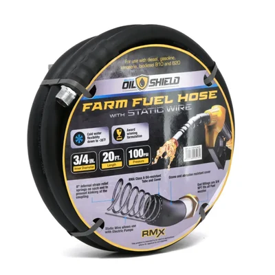 Zephyr 19mm x 10m Oilshield Anti-Static Oil Dispensing Hose with Fittings (OD1910)