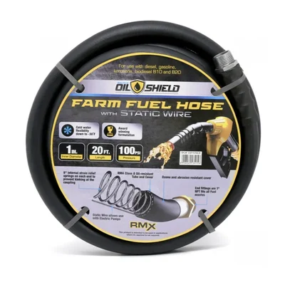 Zephyr 25mm x 10m Oilshield Anti-Static Oil Dispensing Hose with Fittings (OD2510)