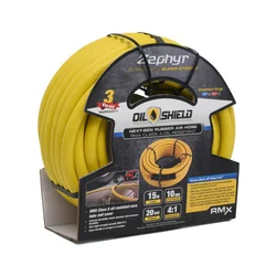 Zephyr 10mm x 50m Oilshield Rubber Air Hose with Fittings - 1-Year Warranty (OS1050)