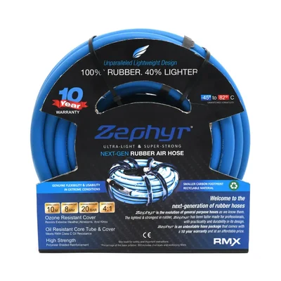Zephyr 8mm x 15m Rubber Air Hose without Fittings (ZA0815WF)