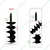 Zeyang 10 Inch Double Spiral Auger Bit for 2 Stroke & 4 Stroke For Earth Auger/ Post Hole Digger Machine, EA-040