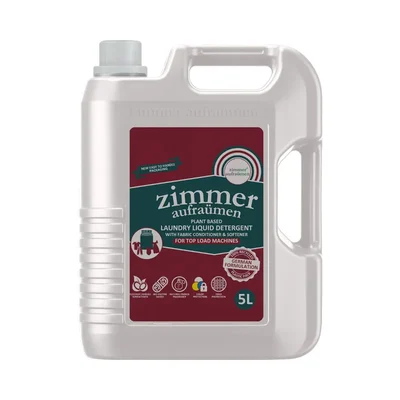 Zimmer Aufraumen 5 Liters Laundry Liquid Detergent For Top Load Machine & Bucket Manual Wash