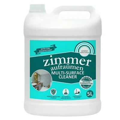 Zimmer Aufraumen 5 Liter German Formulation CHG Disinfectant Multi-Surface Cleaner