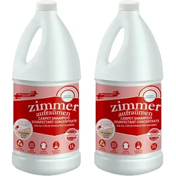 Zimmer Aufraumen (1 Liter x 2 Pcs) German Formulation Carpet Shampoo Disinfectant Concentrate
