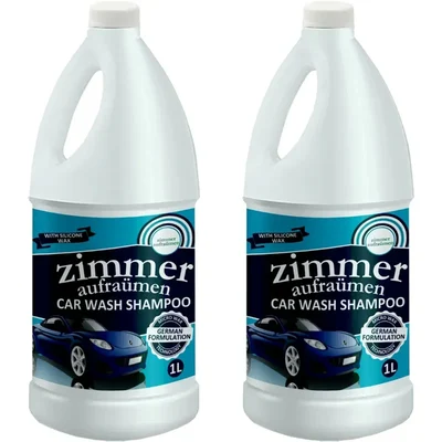 2 Pcs of Zimmer Aufraumen (1Liter x 2pcs) Car Wash Shampoo