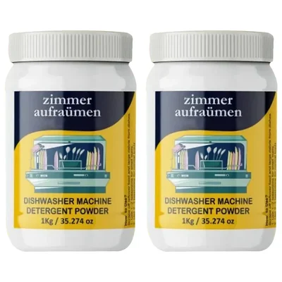Zimmer Aufraumen (1 Kg x 2 Pcs) Dishwasher Machine Detergent Powder