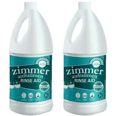 Zimmer Aufraumen (1 Liter x 2 Pcs) German Formulation Dishwasher Rinse Aid