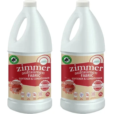 Zimmer Aufraumen (2 Liter x 2 Pcs) German Formulation Fabric Softener & Conditioner