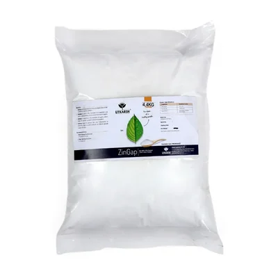 Utkarsh ZinGap (Zinc- Zn 12% EDTA Chelated, 100% Water Soluble Foliar Spray Fertilizers) | Plant Growth Booster | 4.4 kg(Pack-1 x 4.4 kg)