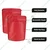 500 gm,16cm x 23cm, Red Color Matt Finish Ziplock Pouch for Dry Fruits, Tea/Coffee Powder and Spices(Pack-50 Pcs )