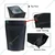 50 Pcs, 850gm Matt Black Stand Up Ziplock Reusable Polyester Storage Pouch for Food & Snacks