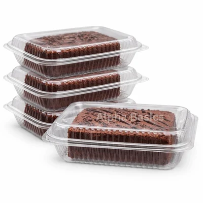 1000ml, 200 Pcs Food Delivery & Kitchen Storage Box, Transparent Reusable Air Tight Hinged Container with High Dome Lid