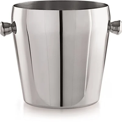 1300ml Apple Shaped Double Wall SS Ice Bucket, Insulated Barware Chiller with Lid