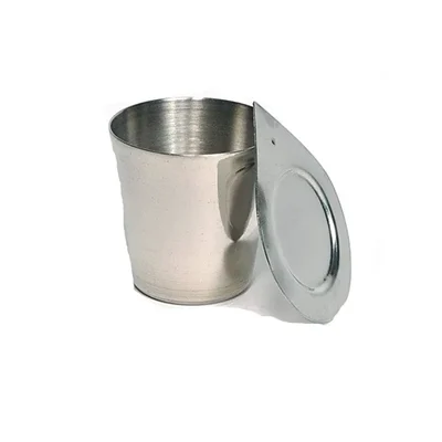 Elecopto 25ml Nickel Crucible Chemical Laboratory Glossy Finish 99.9% Purity