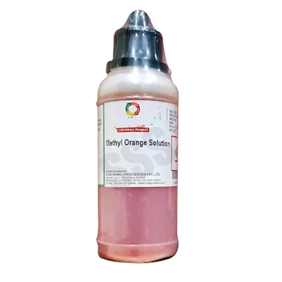 Premium Quality 125ml Pack of 8 Methyl Orange Solution Laboratory Reagent pH Indicator Liquid