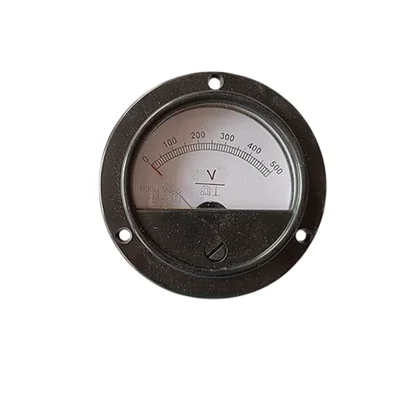 ELECOPTO 500 Volts Corded Electric Round Shape Black 3 inch Circuit Potential Difference Measuring Voltmeter