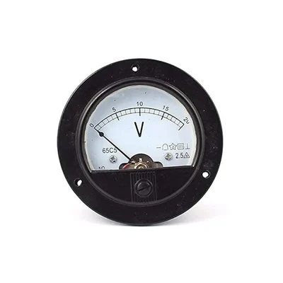 ELECOPTO 100 Volts Corded Electric Round Shape Black 3 inch Circuit Potential Difference Measuring Voltmeter