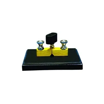 ELECOPTO Thick Brass Block One Way Current Flow Control Heavy Bakelite Base Individual Duplex Box Physics Lab Plug Key