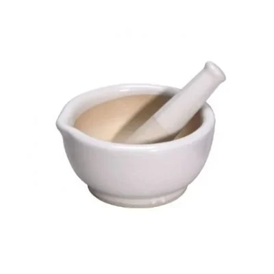 ELECOPTO 255 g Capacity Laboratory Substance Grinding Polished Finish 9 Inch Mortar & Pestle
