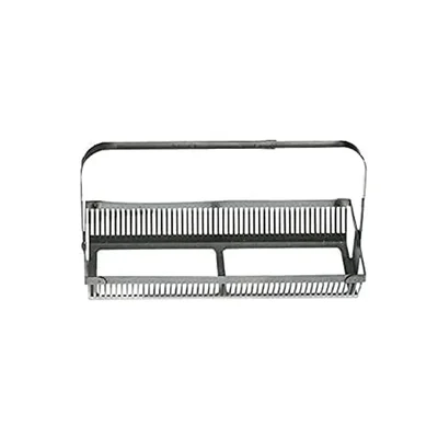 ELECOPTO 20 Slots Premium Alluminium Open Bottom Efficient Microscope Slide Staining Rack With Collapsible Handle