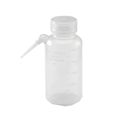 ELECOPTO 500 ml Polypropylene Transparent Reusable All Purpose Fluid Cleaning Liquid Dispensing New Type Wash Bottel