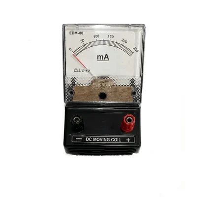 ELECOPTO 0-250 Volt Square Circuit Potential Difference Measuring Tabletop Desk Stand Analog Voltmeter