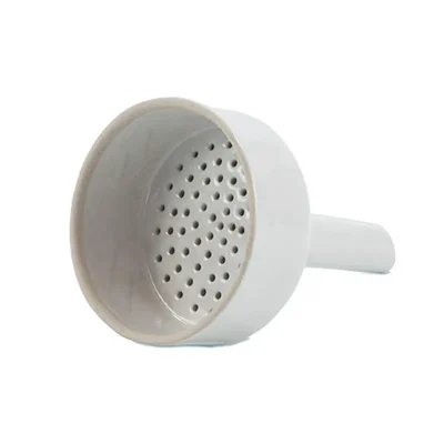ELECOPTO 5 Inch Vacuum Filtration Fixed Perforated Plate Thermal Shock Resistant Lab Buchner Funnel