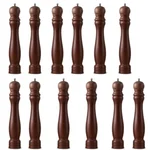 Wooden Pepper Mill 16 inch Walnut Brown Manual Spice Grinder for Restaurant Tables and Fine Dining (Pack of 12)