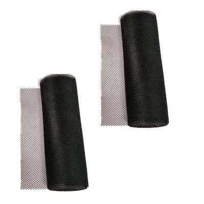 Plastic Bar Mesh Liner 2x40 ft, Heavy-Duty Protection Roll for Storage Racks and Shelves (Pack of 2)