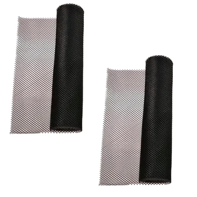 Plastic Bar Mesh Liner 2x20 ft, Heavy-Duty Protection Roll for Storage Racks and Shelves (Pack of 2)