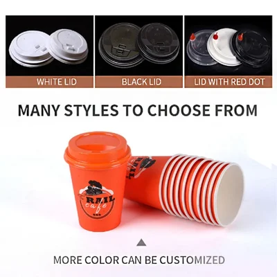 250ml, 600GSM Ripple Paper Cup (Pack of 100) Without Lid for Hot Coffee, Tea & Beverages Heat Insulated Wall