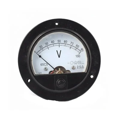 Elecopto 0-100V Voltage Measurement Round Panel Dial Voltmeter