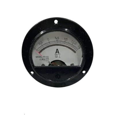 Elecopto 0-15 amp Zero Setting Round Shape Dial Panel Analog DC Ampere Meter Primary Use Measuring Current