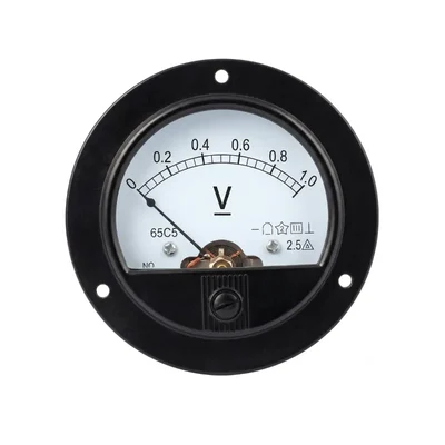 Elecopto 0-1volt Round Voltmeter Primary Use Potential Difference Measurement Round Shape