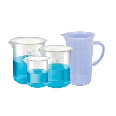 Vvs Polypropylene Beaker Set with 250ml, 500ml, 1000ml & 1000ml Jug Capacity