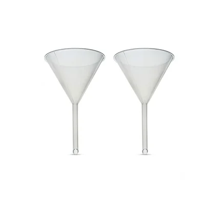 Vvs 35mm pack of 2 Laboratory Plastic Funnel Cone Shape Smooth Finish