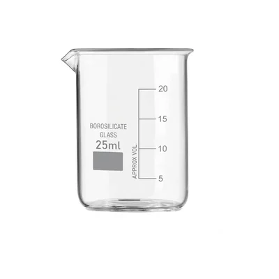 Vvs 25 ml Pack of 1 Laboratory Beaker Graduated Borosilicate 3.3 Glass