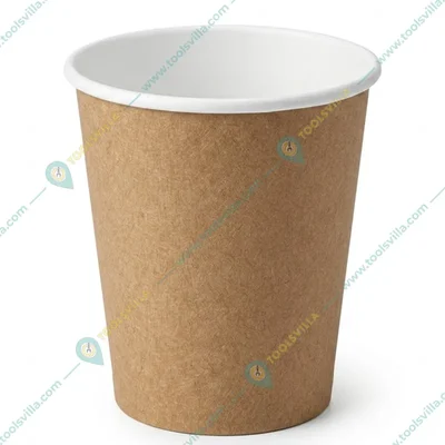 200 ml Regular, Disposable Double Wall (Kraft) Paper Glass - 240+280 gsm for Picnic, Travel, Food Truck (Pack-500 PCS)