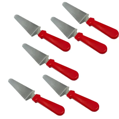 Smart Chef FZ902 Stainless Steel 16pcs Spatula 4inch x 3inch Blade Length for Commercial Restaurant