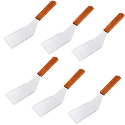 Smart Chef FZ915 Stainless Steel 16pcs Spatula 7inch x 2inch Blade Length for Commercial Restaurant