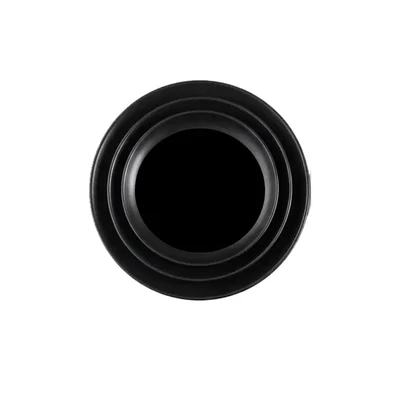 Set of 4 Black Melamine Artisian Plate (7.5, 9, 11 &13 Inch), Serving Platter Set for Restaurants, Catering