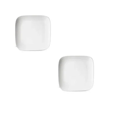 5.5 Inch White Melamine French Platter (Pack of 2), Shatterproof Oval Platter Set for Appetizers, Desserts, Side Dishes