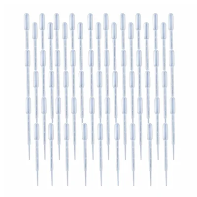 VVS 3ml 70pcs Polypropylene Plastic Dropper Science Lab Transparent Pipettes