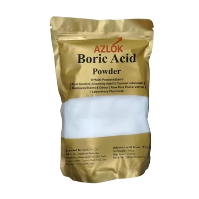Azlok 200g Pack of 4 Laboratory Use Boric Acid Fine Powder