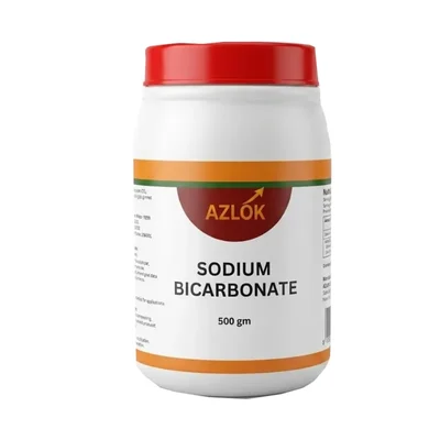 Azlok 99% Extrapure 500g Pack of 2 Laboratory Use Sodium Bicarbonate Crystalline Powder