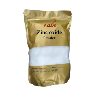 Azlok 100g Pack of 9 Laboratory Use Zinc Oxide High Purity Fine White Powder