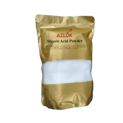 Azlok 500g Pack of 2 Laboratory Use Stearic Acid Powder Moisture Resistant